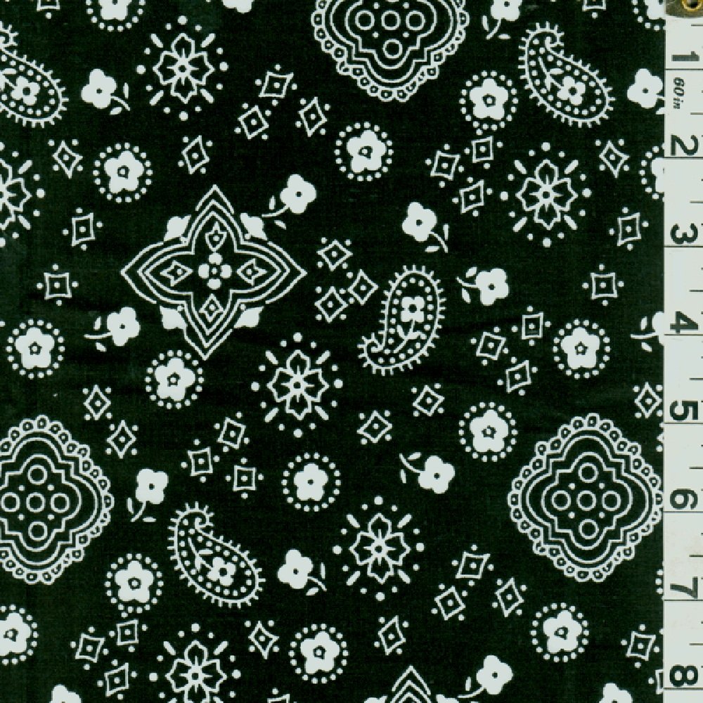 Amazon.com: Bandana Fabric 15 Yards Wholesale by The Bolt-Black